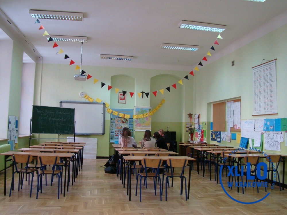 sala szkoły z uczennicami